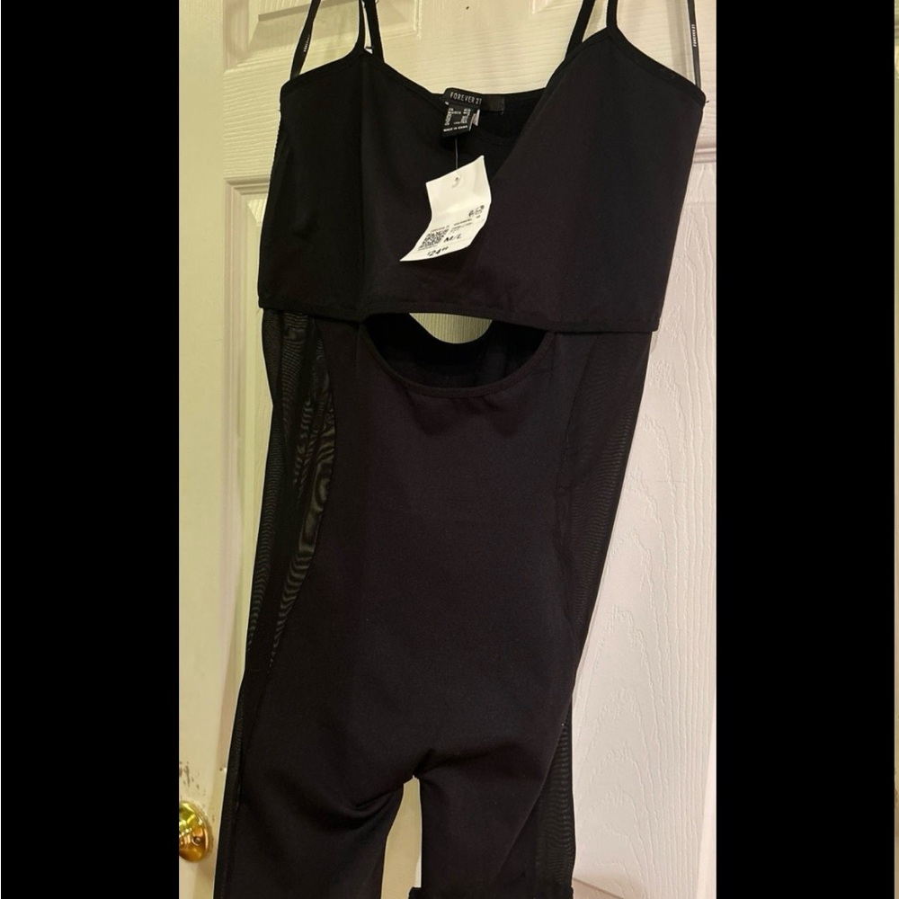 F21 mesh cutout bodysuit NWT